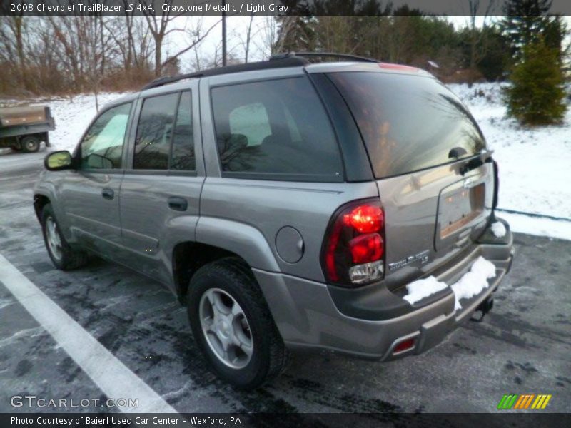 Graystone Metallic / Light Gray 2008 Chevrolet TrailBlazer LS 4x4