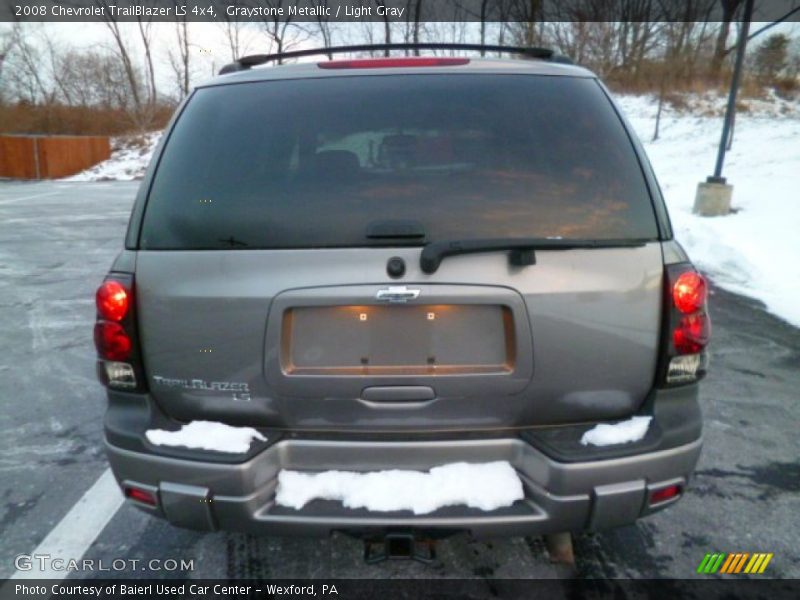 Graystone Metallic / Light Gray 2008 Chevrolet TrailBlazer LS 4x4