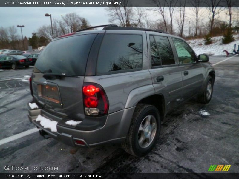 Graystone Metallic / Light Gray 2008 Chevrolet TrailBlazer LS 4x4