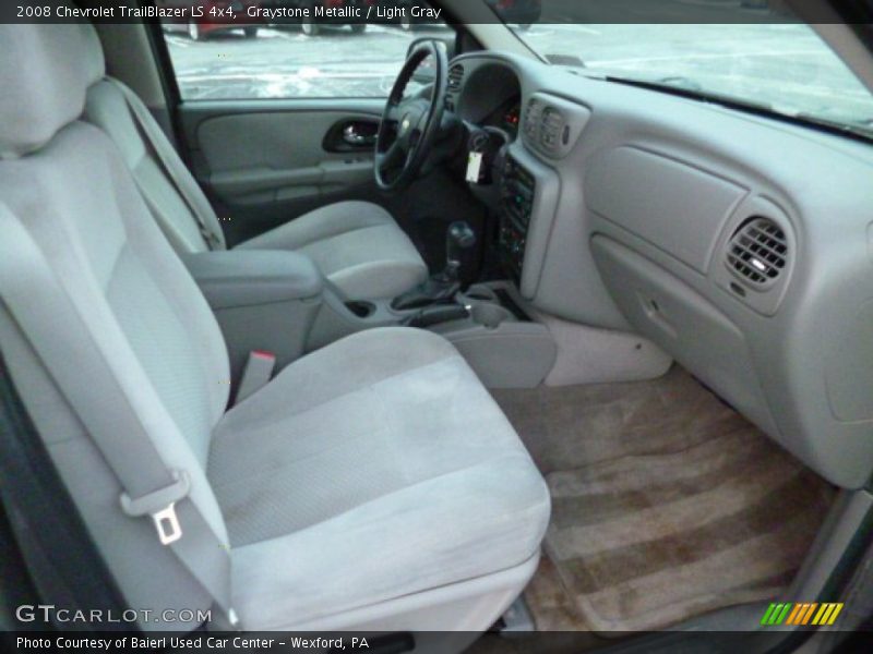 Graystone Metallic / Light Gray 2008 Chevrolet TrailBlazer LS 4x4