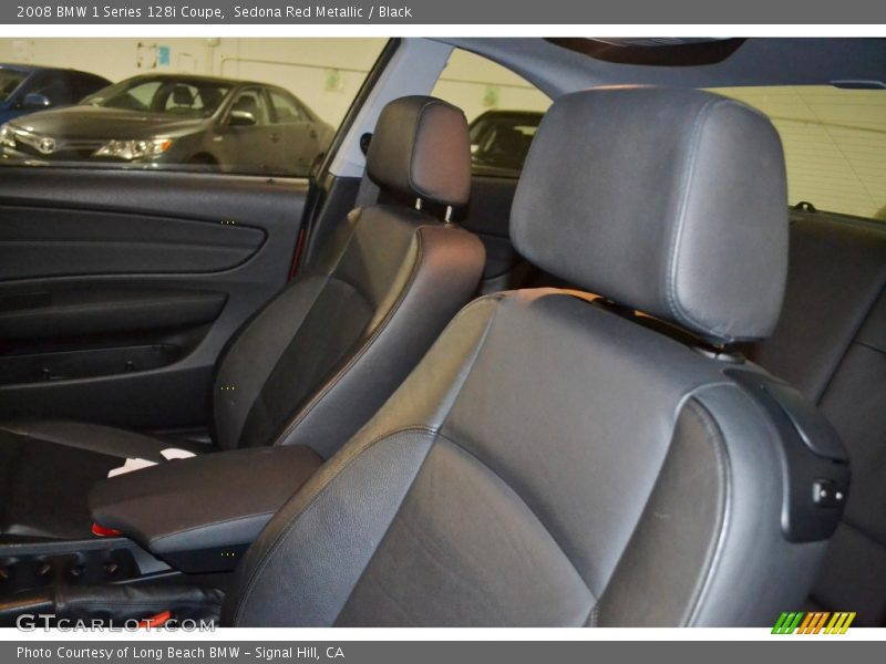 Sedona Red Metallic / Black 2008 BMW 1 Series 128i Coupe