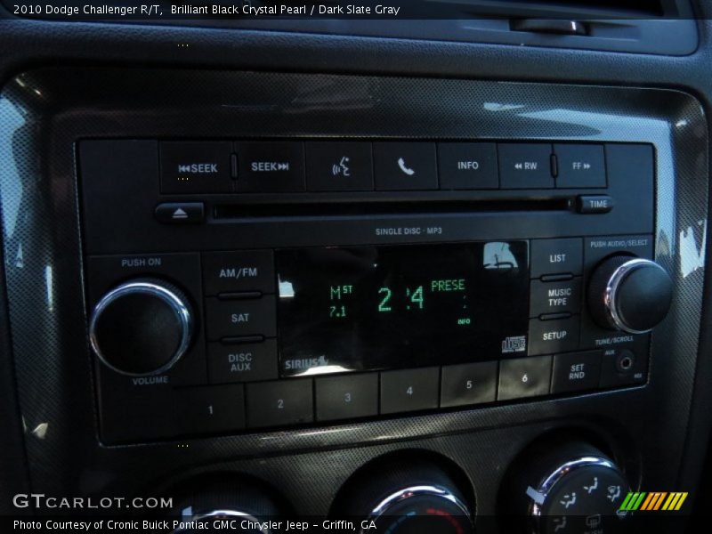 Brilliant Black Crystal Pearl / Dark Slate Gray 2010 Dodge Challenger R/T