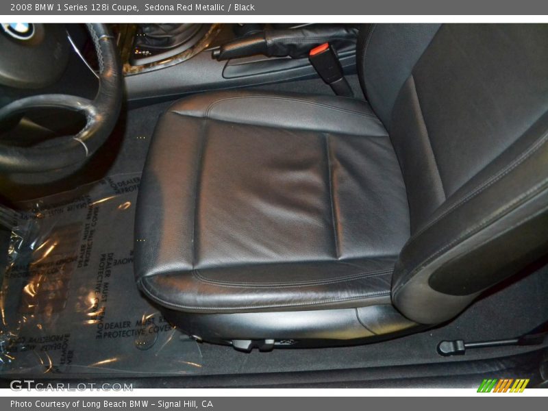 Sedona Red Metallic / Black 2008 BMW 1 Series 128i Coupe