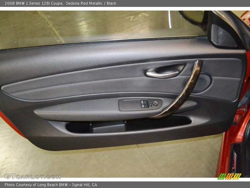 Sedona Red Metallic / Black 2008 BMW 1 Series 128i Coupe