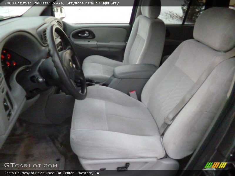 Graystone Metallic / Light Gray 2008 Chevrolet TrailBlazer LS 4x4