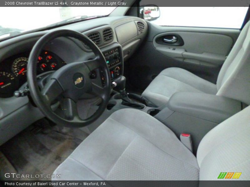 Graystone Metallic / Light Gray 2008 Chevrolet TrailBlazer LS 4x4