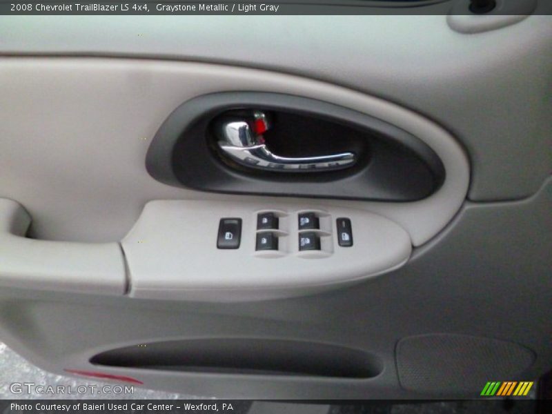 Graystone Metallic / Light Gray 2008 Chevrolet TrailBlazer LS 4x4
