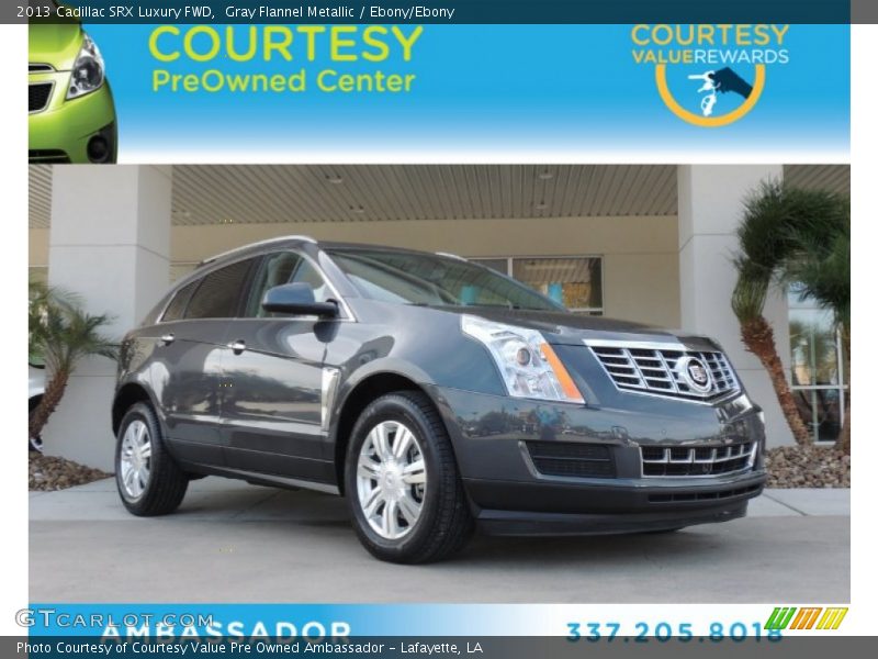 Gray Flannel Metallic / Ebony/Ebony 2013 Cadillac SRX Luxury FWD