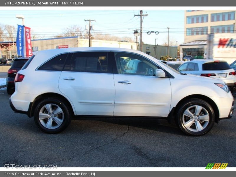 Aspen White Pearl / Taupe 2011 Acura MDX