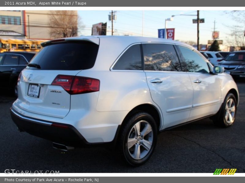 Aspen White Pearl / Taupe 2011 Acura MDX