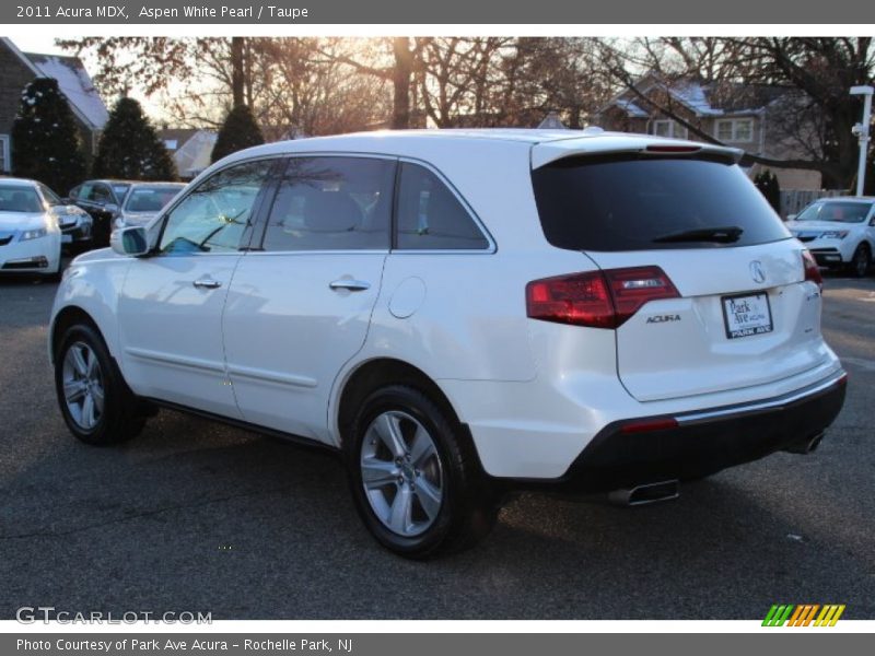 Aspen White Pearl / Taupe 2011 Acura MDX