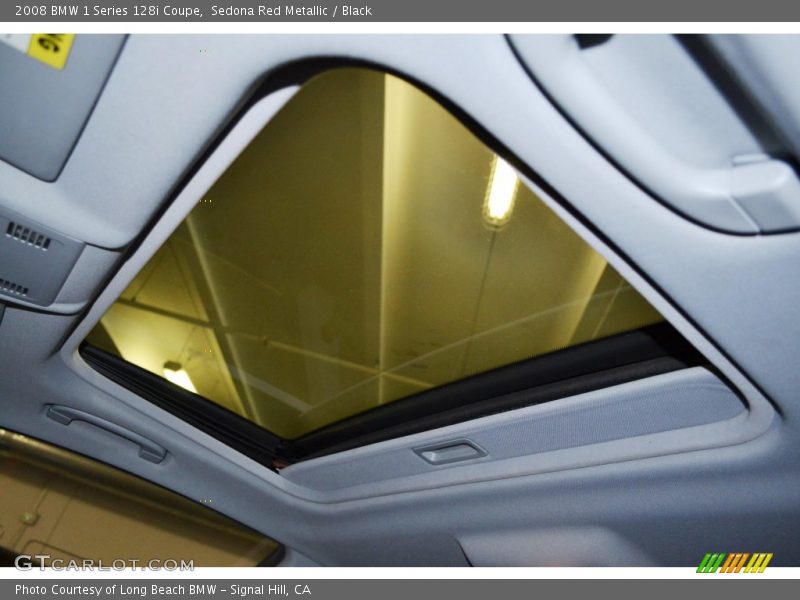 Sedona Red Metallic / Black 2008 BMW 1 Series 128i Coupe