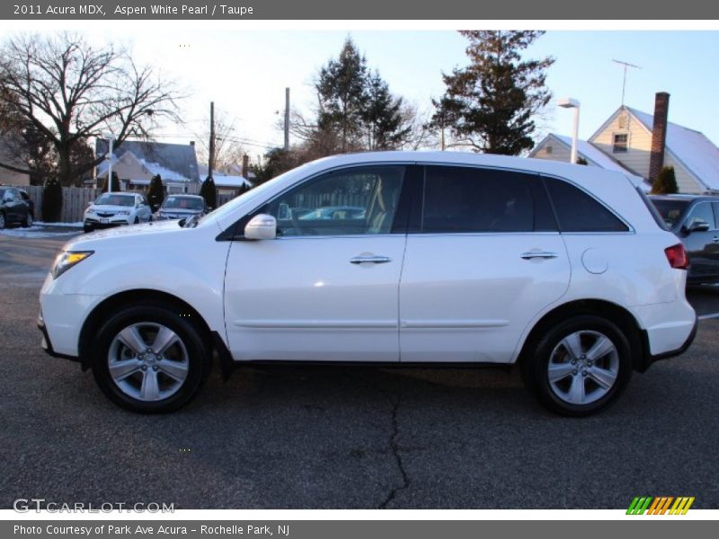 Aspen White Pearl / Taupe 2011 Acura MDX