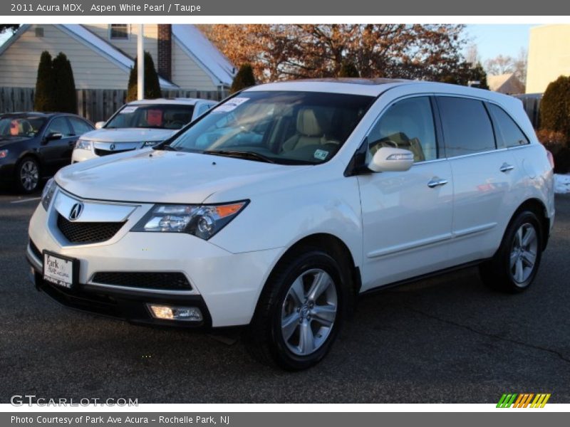 Aspen White Pearl / Taupe 2011 Acura MDX
