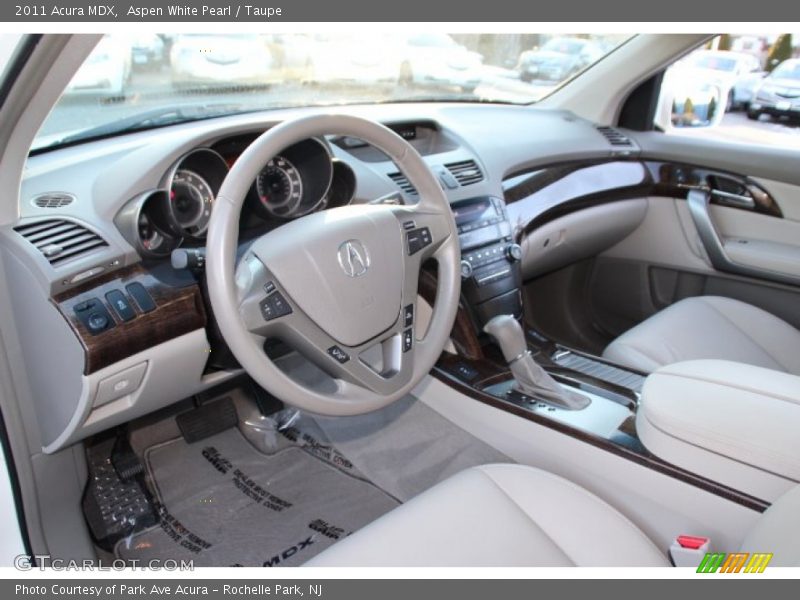 Aspen White Pearl / Taupe 2011 Acura MDX