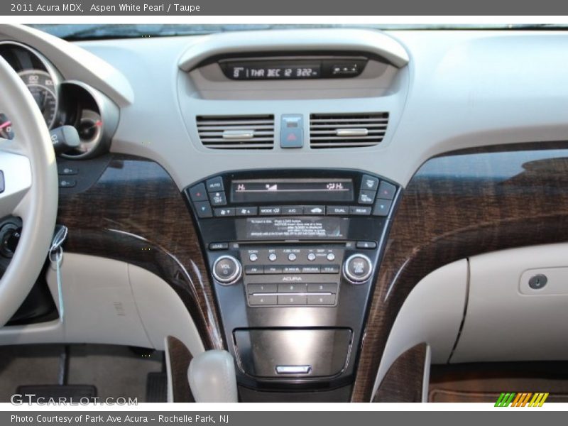 Aspen White Pearl / Taupe 2011 Acura MDX