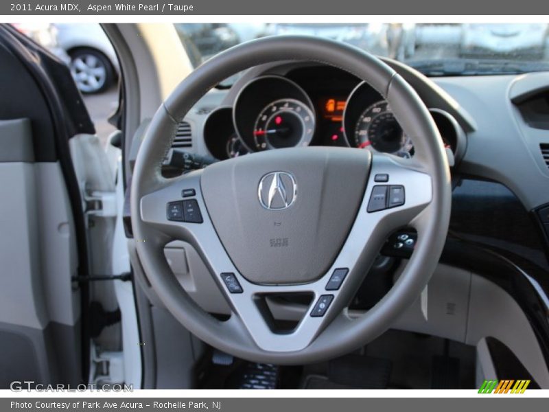 Aspen White Pearl / Taupe 2011 Acura MDX