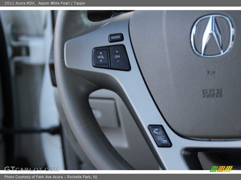 Aspen White Pearl / Taupe 2011 Acura MDX