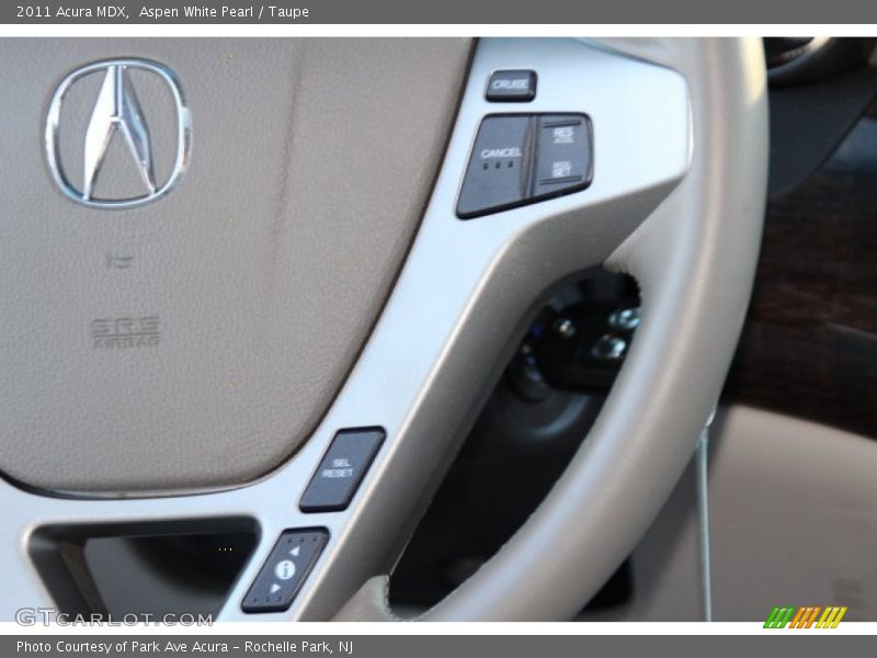 Aspen White Pearl / Taupe 2011 Acura MDX