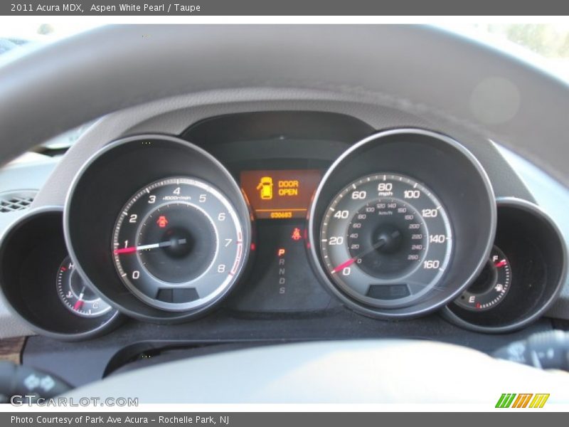 Aspen White Pearl / Taupe 2011 Acura MDX
