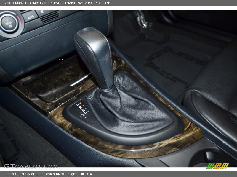 Sedona Red Metallic / Black 2008 BMW 1 Series 128i Coupe