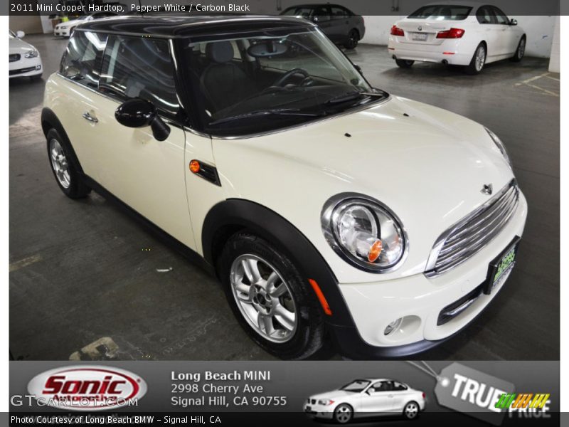 Pepper White / Carbon Black 2011 Mini Cooper Hardtop