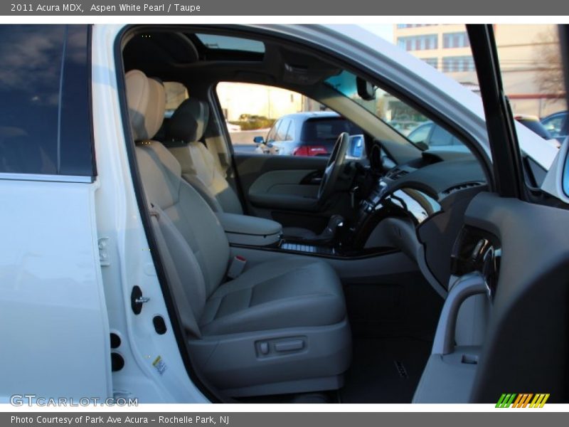 Aspen White Pearl / Taupe 2011 Acura MDX