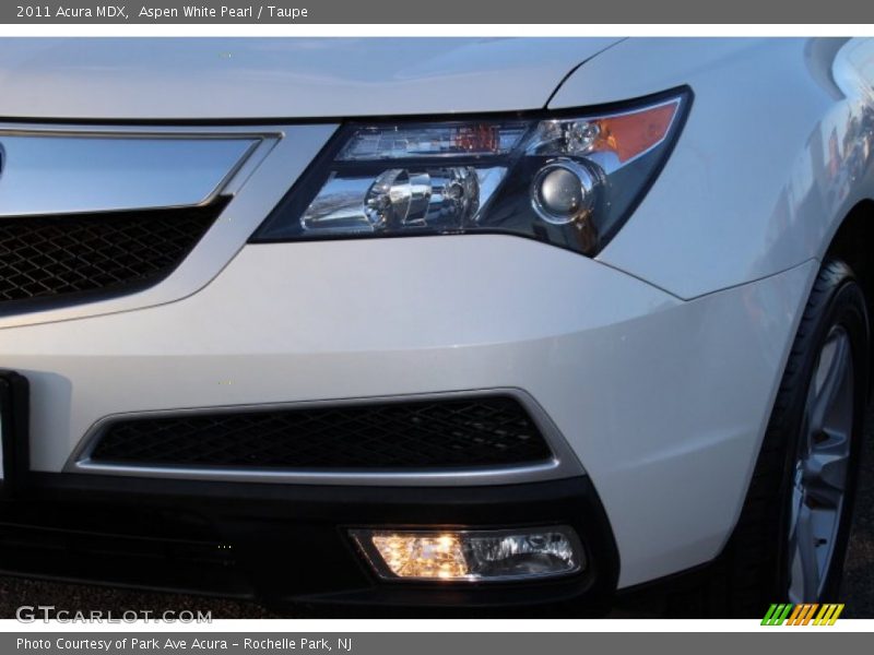 Aspen White Pearl / Taupe 2011 Acura MDX
