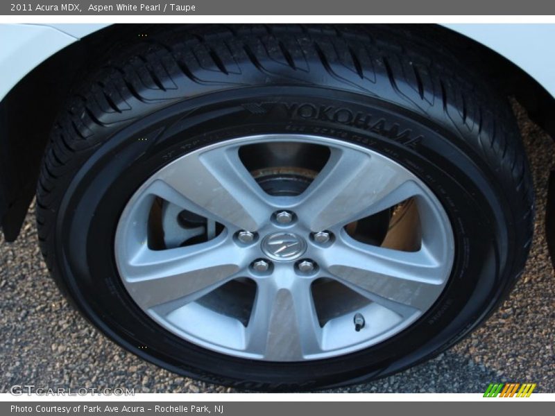 Aspen White Pearl / Taupe 2011 Acura MDX