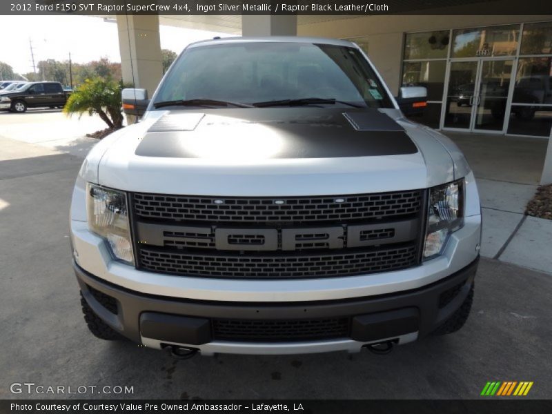 Ingot Silver Metallic / Raptor Black Leather/Cloth 2012 Ford F150 SVT Raptor SuperCrew 4x4