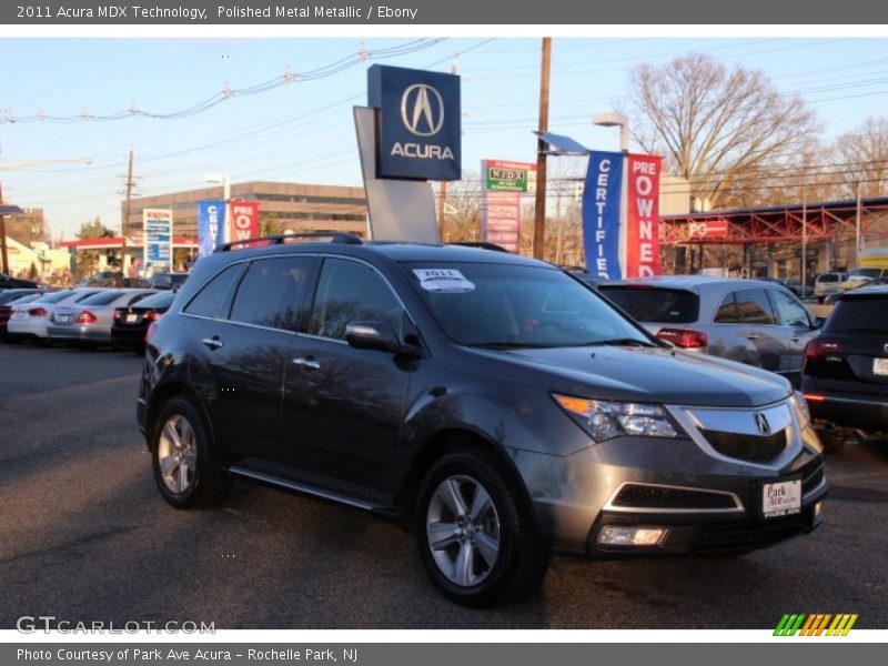 Polished Metal Metallic / Ebony 2011 Acura MDX Technology