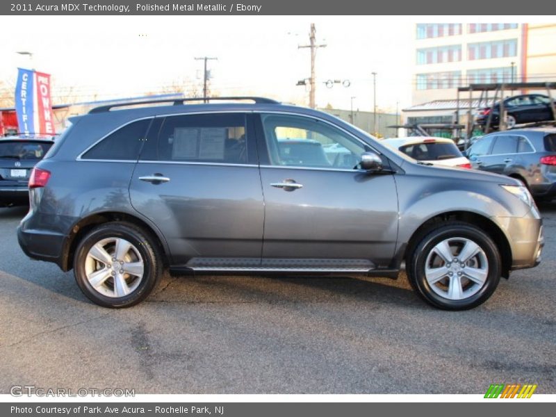 Polished Metal Metallic / Ebony 2011 Acura MDX Technology