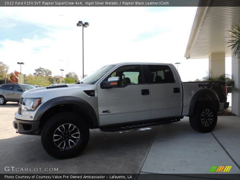 Ingot Silver Metallic / Raptor Black Leather/Cloth 2012 Ford F150 SVT Raptor SuperCrew 4x4