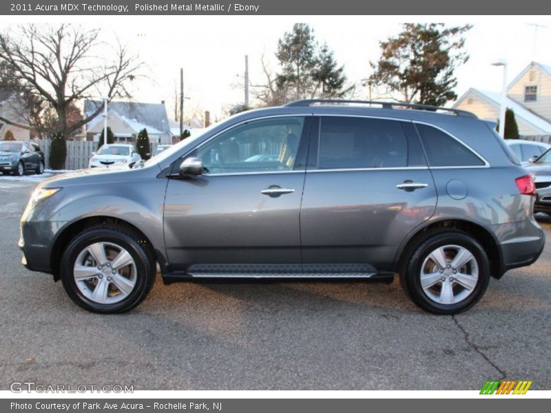 Polished Metal Metallic / Ebony 2011 Acura MDX Technology