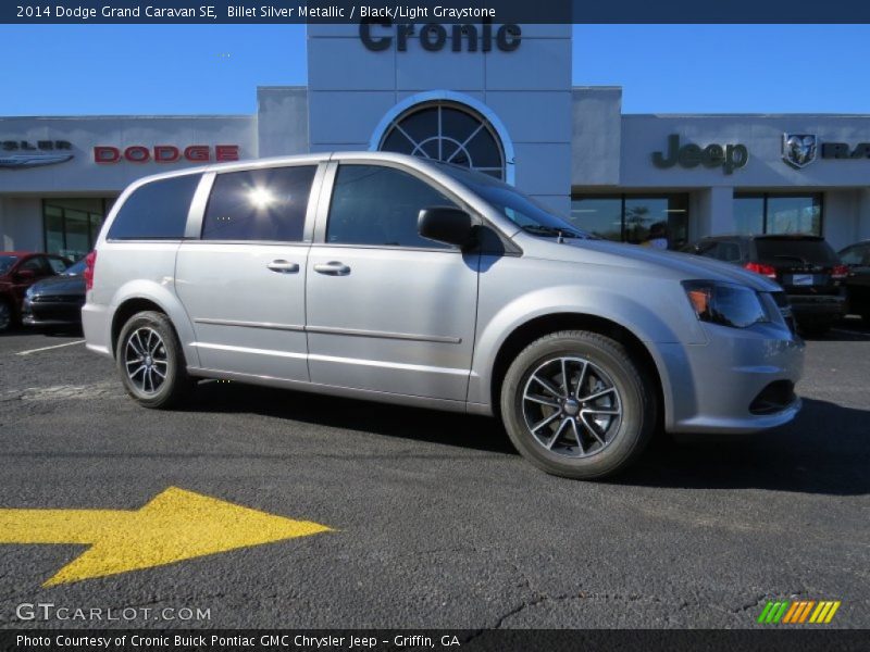 Billet Silver Metallic / Black/Light Graystone 2014 Dodge Grand Caravan SE