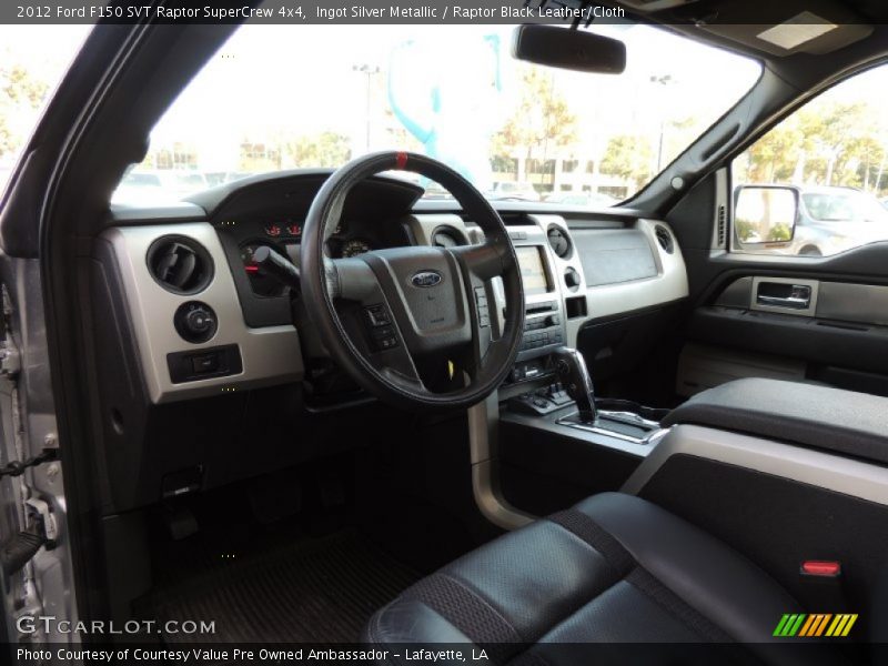 Ingot Silver Metallic / Raptor Black Leather/Cloth 2012 Ford F150 SVT Raptor SuperCrew 4x4