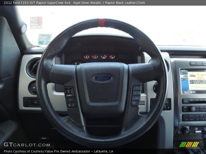 Ingot Silver Metallic / Raptor Black Leather/Cloth 2012 Ford F150 SVT Raptor SuperCrew 4x4