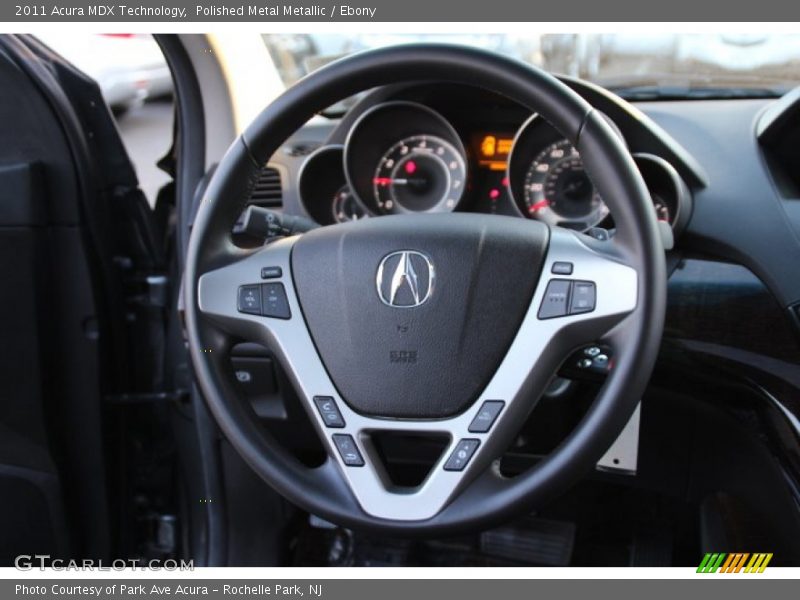 Polished Metal Metallic / Ebony 2011 Acura MDX Technology