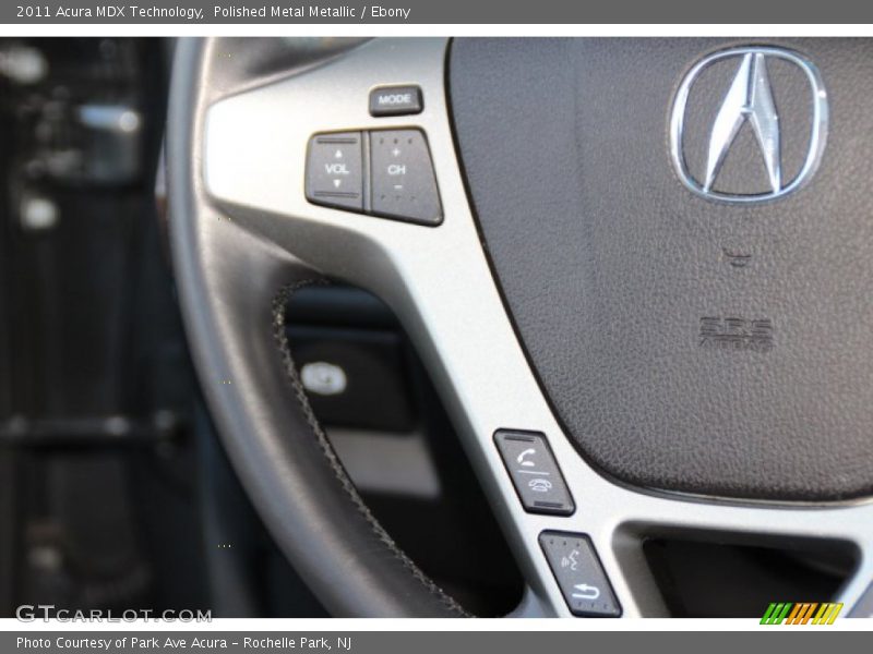 Polished Metal Metallic / Ebony 2011 Acura MDX Technology