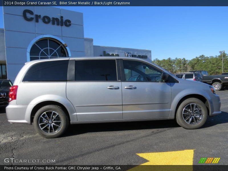 Billet Silver Metallic / Black/Light Graystone 2014 Dodge Grand Caravan SE