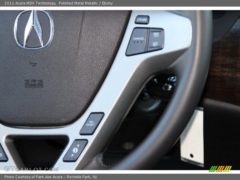 Polished Metal Metallic / Ebony 2011 Acura MDX Technology