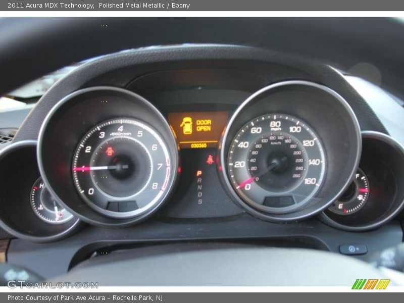 Polished Metal Metallic / Ebony 2011 Acura MDX Technology