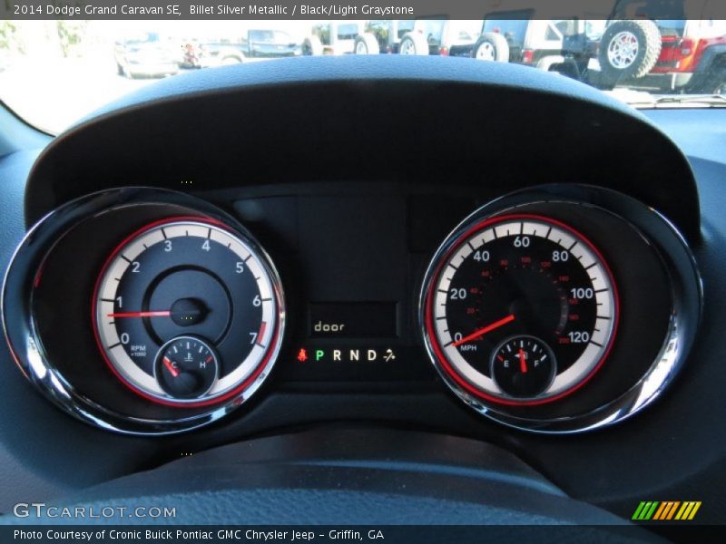 Billet Silver Metallic / Black/Light Graystone 2014 Dodge Grand Caravan SE