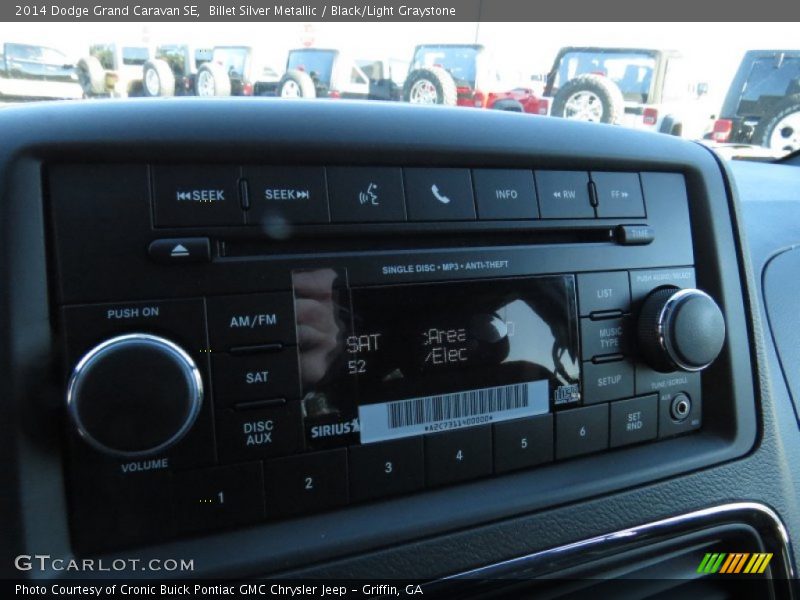 Billet Silver Metallic / Black/Light Graystone 2014 Dodge Grand Caravan SE