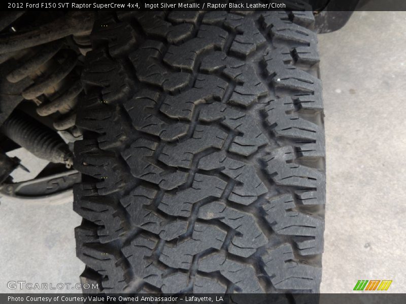 Ingot Silver Metallic / Raptor Black Leather/Cloth 2012 Ford F150 SVT Raptor SuperCrew 4x4