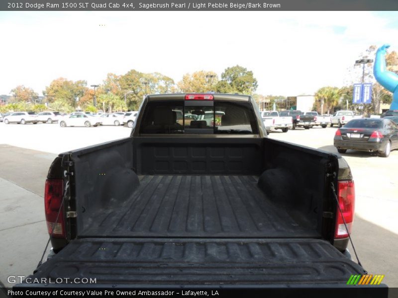 Sagebrush Pearl / Light Pebble Beige/Bark Brown 2012 Dodge Ram 1500 SLT Quad Cab 4x4