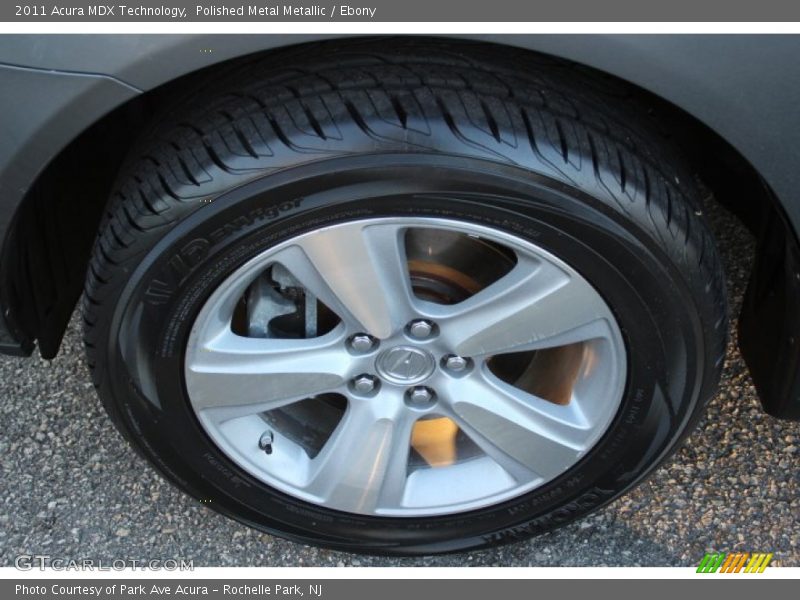 Polished Metal Metallic / Ebony 2011 Acura MDX Technology
