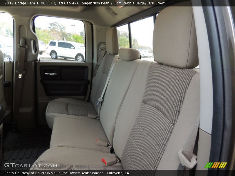 Sagebrush Pearl / Light Pebble Beige/Bark Brown 2012 Dodge Ram 1500 SLT Quad Cab 4x4