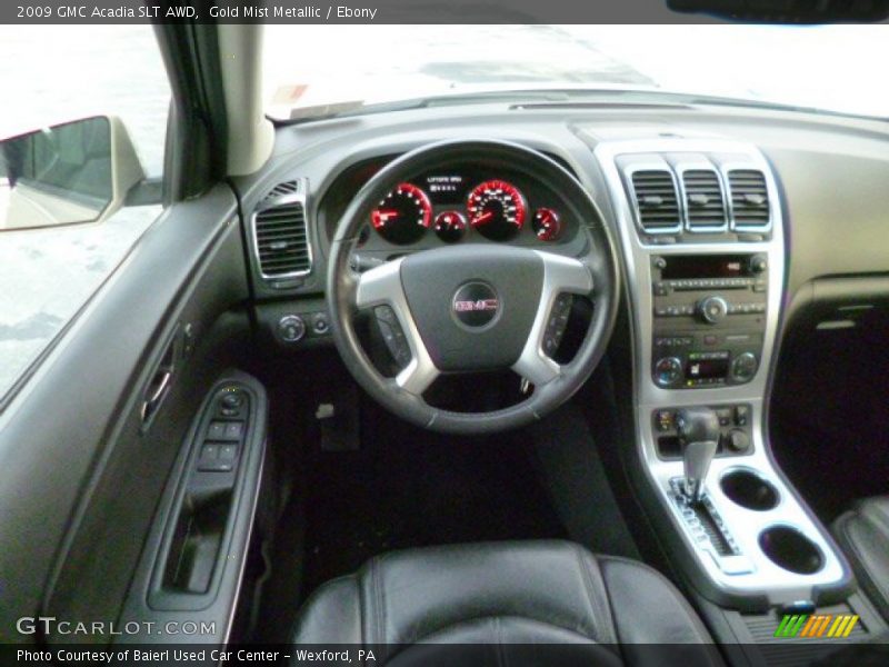 Gold Mist Metallic / Ebony 2009 GMC Acadia SLT AWD