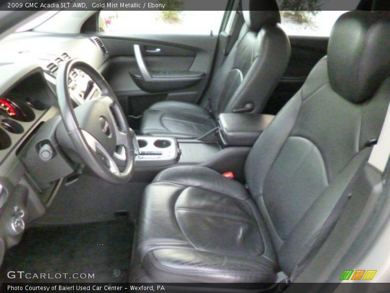 Gold Mist Metallic / Ebony 2009 GMC Acadia SLT AWD